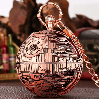 Steampunk Stars Wars Series Musical Pocket Watch Fob Chain Music Watches Gifts • £17.99