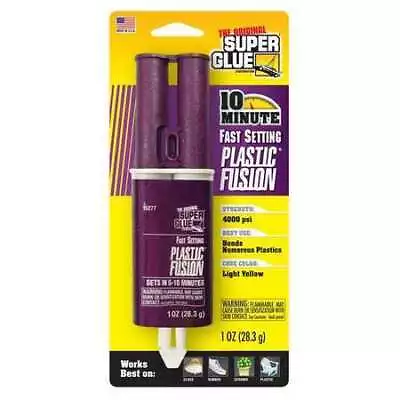 Super Glue 15277 Epoxy Adhesive Yellow 1:01 Mix Ratio 24 Hr Functional Cure • $5.89