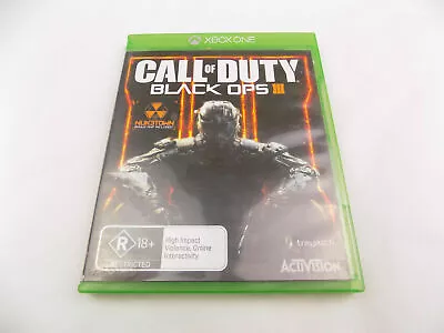 Mint Disc Xbox One Call Of Duty Black Ops 3 III Free Postage • $32.90