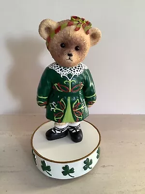 Wind Up Musical Faithful Fuzzies St Patrick’s Day Irish Dancer Bear Molly • £15