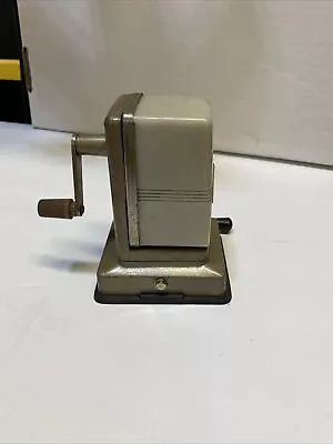 Boston Vacuumette Hand Crank Pencil Sharpener Vintage Suction Mount • $10.95