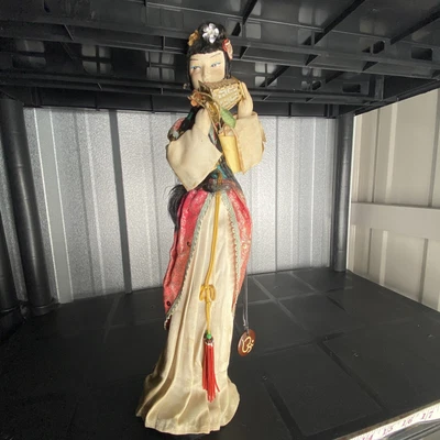£10 • Buy Kyugetsu Doll Large Stand 14.5” Decorated Geisha Beautiful Colour Japan Brand ?