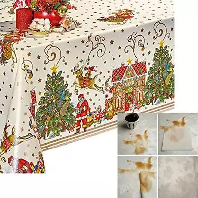 Heavy Duty Flannel Backed Vinyl Tablecloth With Flannel Backing Easy To Wipeclea • $37.26