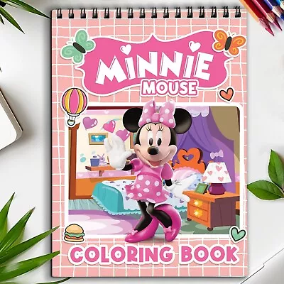 Minnie Mouse Spiral Bound Coloring Book Adorable Minnie Mouse Adventures Color • $16.99