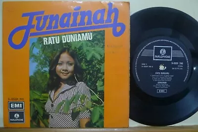 1974 Malay Parlophone Record【Junainah】Ratu Duniamu 7  EP • $19.99