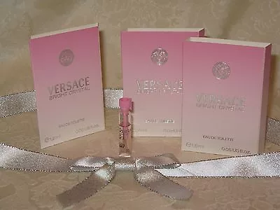 Versace.Bright Crystal.Women's Eau De Toilette. 1.6 Ml/ 0.05 Fl.oz. Lot Of 3. • $9.57