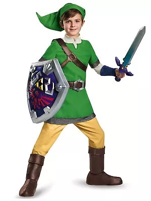 Link Deluxe Legend Of Zelda Nintendo Video Game Book Week Tween Boys Costume XL • $83.95
