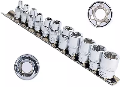 EHomeA2Z 11 Pc E-Torx Female Star Drive Sockets Set CR-V Steel E4 - E20 • $13.60