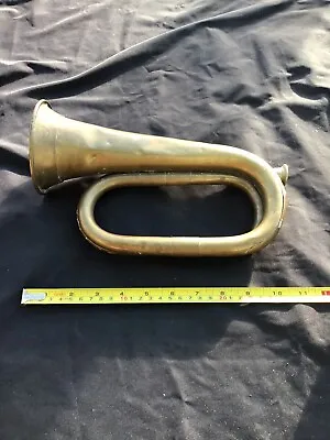 Vintage Brass Bugle. Possibly Military. No Markings • $65.99