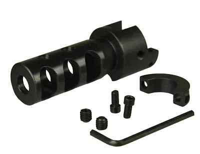 All Steel SKS 762x39 Bolt On Comp Muzzle Brake Recoil Reducer W Tighten Screw • $49.99