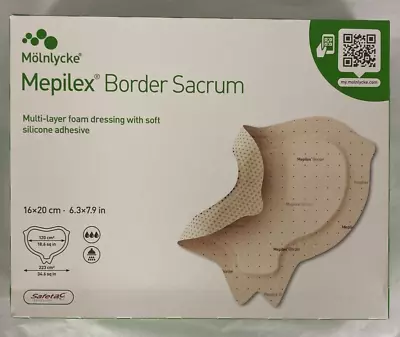 Molnlycke  282055 Mepilex Border Sacrum Dressing 6.3  X 7.9  Box Of 10 • $89