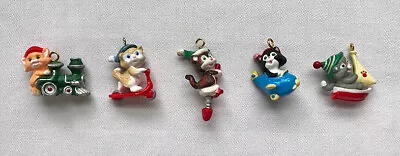 5 Kittens In Toyland ~ Hallmark Miniature Ornaments ~ Complete Series • $24.95