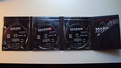 Mass Effect Trilogy (Sony PlayStation 3 2012) PS3 W/Inserts  TESTED  • $13.95