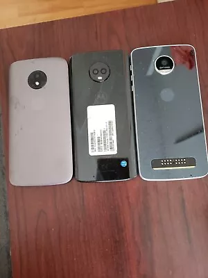 Lot Of 3 Hybrid Model Motorola Moto E5 Plus 32GB And Other  For Parts • $29