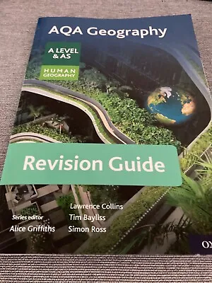 AQA Geography For A Level & AS Human Geography Revision Guide • £0.99