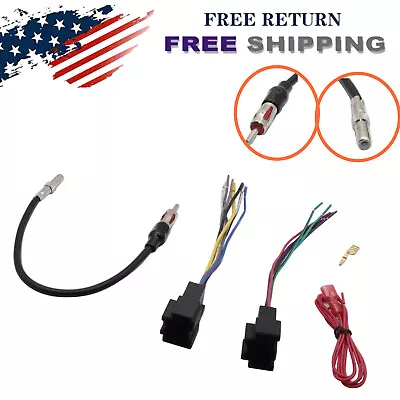 For Cadillac DTS Luxury 2009 Car Stereo Combo Wiring Harness + Antenna Adapter • $11.99