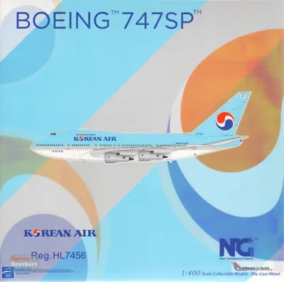 NGM07016 1:400 NG Model Korean Air B747SP Reg #HL7456 (pre-painted/pre-built) • $73.79
