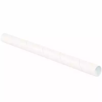 MyBoxSupply Mailing Tubes With Caps 1-1/2  X 36  White 50/Case • $89.99