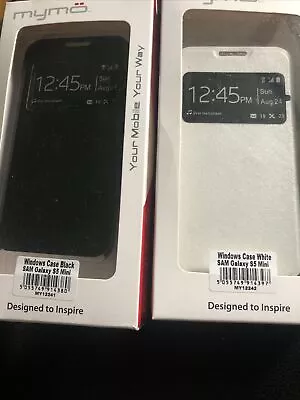 Samsung Galaxy S5 Mini Black White Wallet Case  • £2.49