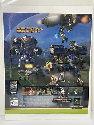 2004 Mechassault 2: Lone Wolf Xbox Vintage Print Ad/Poster Official Promo Art • $18.01