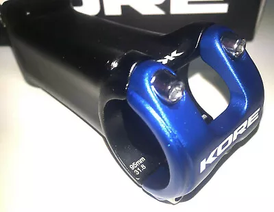 95mm Kore Cubix Bike Stem Black Blue O/S 31.8  1-1/8   6D Threadless • $18.99