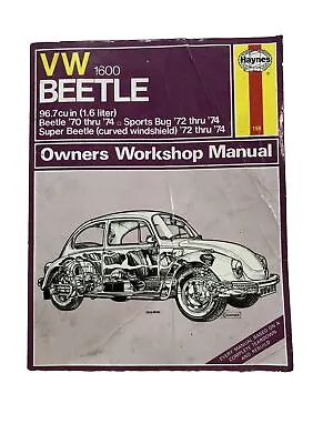 Volkswagen VW Bug Beetle 1970-1974 Shop Service Repair Manual Wiring Diagrams 73 • $39.99