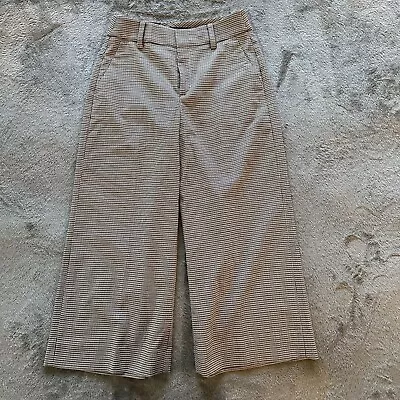 NWT Banana Republic Blake Wide Leg Crop Pants 4 Houndstooth Trousers • $31.82