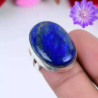 Lapis Lazuli Gemstone 925 Sterling Silver Ring Handmade Jewelry All Size • $7.31