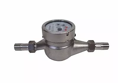 New PRM 3/4  NPT 304 Stainless Steel Multi-Jet Cold Water Meter • $125.99