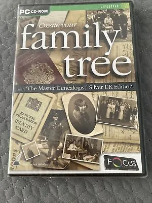 PC CD-ROM Create Your Family Tree Master Genealogist Silver UK Edition • £6.49