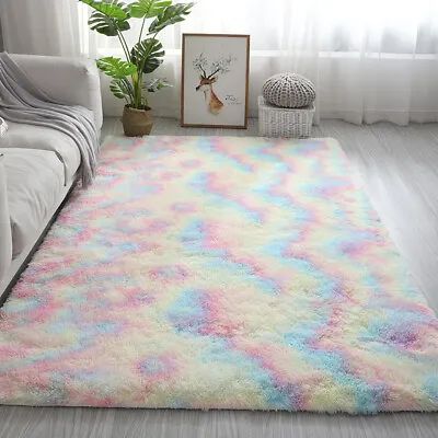 Large 200x300CM Living Room Rug Carpet Rug Faux Fur Rugs Fluffy Area Carpets • £26.96