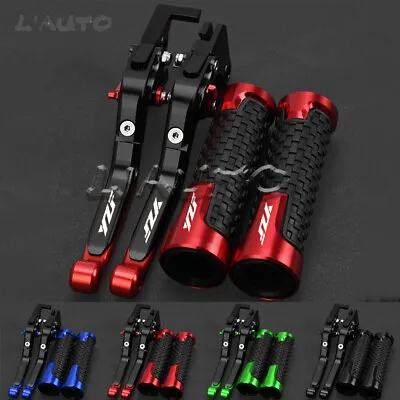 CNC Brake Clutch Levers Handlebar Grips For YAMAHA YZF R1/R1M R3 R6 1999-2022 • $40.62