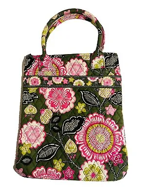 Vera Bradley Tote Bag Oliva Pink Green Floral Quilted W/Wristlet VGC • $19.99