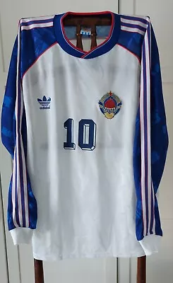 Vtg Adidas Yugoslavia 1992 Stojkovic Soccer Jersey Football Shirt Belgrade Xl • $139.99