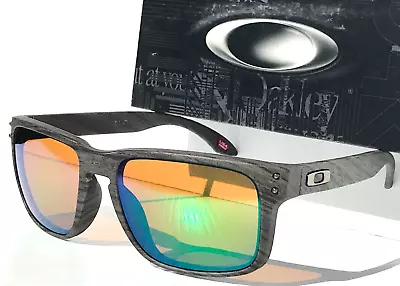 Oakley HOLBROOK Woodgrain POLARIZED PRIZM Shallow Water Green Sunglass 9102-J8 • $148.86