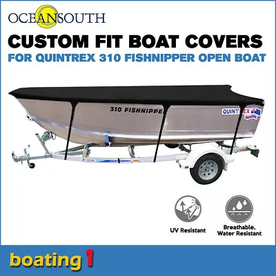 $167.65 • Buy Oceansouth Trailerable Custom Boat Cover For Quintrex 310 Fishnipper Open Boat