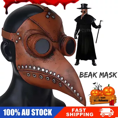 Long Nose Bird Beak Mask Plague Doctor Mask For Carnival Cosplay Halloween Party • $9.89
