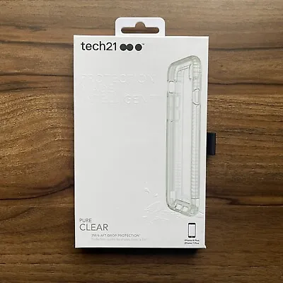 Tech21 IPhone 7 8 Plus | Case Impact Hard Clear Case Cover 📦🚚 • £2.99