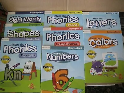 Meet The Phonics Series Coloring Activity Workbooks Lot Of 8  • $31.99