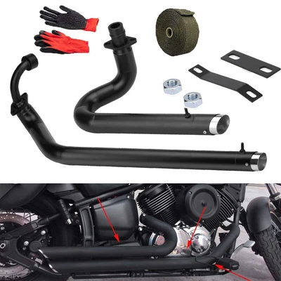 $169 • Buy Shortshots Staggered Exhaust Pipes For Yamaha V Star 650 XVS650 Dragstar 650 400