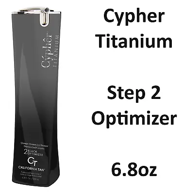 $68.99 • Buy California Tan Cypher 55x Titanium Black Optimizer 6.8oz Tanning Lotion - Step 2
