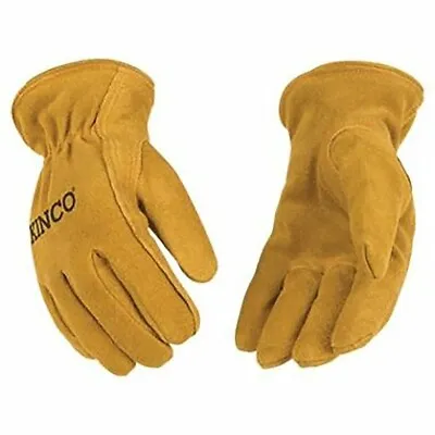 Kinco Kids Gloves Keystone Thumb Easy-On Cuff Suede Cowhide Leather • $12.99