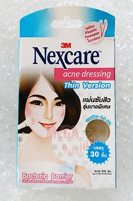 3M Nexcare Acne Dressing For Acne Absorbthin Thin Version Pads 30 Peices • £12.34