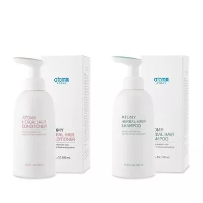 ATOMY Herbal Hair Shampoo 500ml Conditioner 500ml Set Nourishing Hair Care NEW • $57.01
