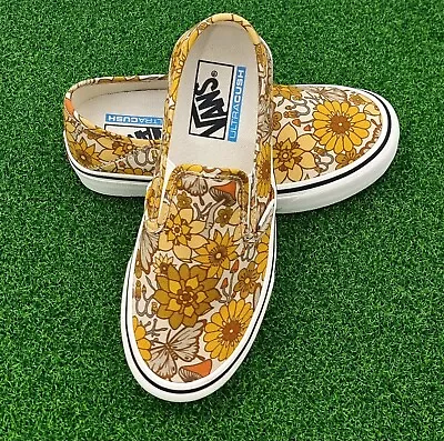 VERY RARE-Size 5.5 US-Women's Vans 'Trippy Floral' Print Slip-On Shoes Sneakers • $69