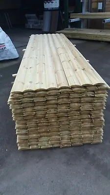 Premium Grade Treated Log Lap EX25x125 Cladding (Full Pack Only) 192 Pc's @3.6m • £1075.20