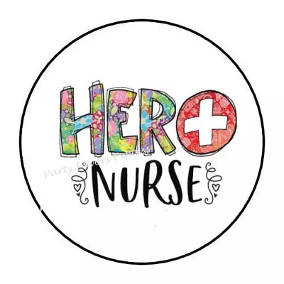 30 Hero Nurse Envelope Seals Labels Party Favors Stickers 1.5   • $1.95