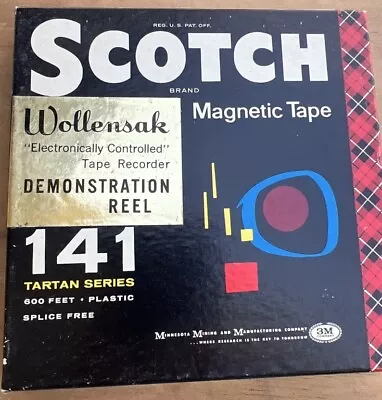 One Magnetic Recording Tape Tartan Series No. 141-600 Ft 5  Plastic Reel 1/4  • $13