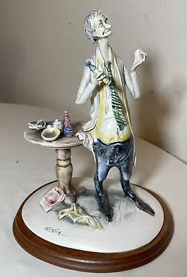 Vintage Original Emilio Tezza Handmade Porcelain Pottery Doctor Sculpture Statue • $229.99