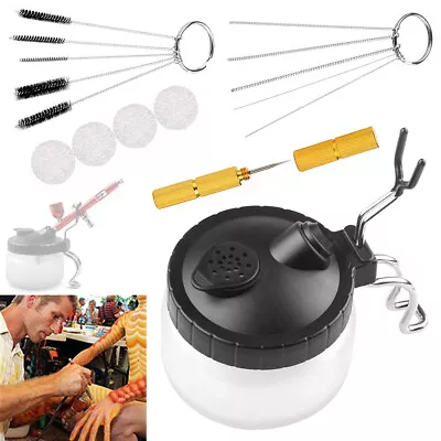£13.94 • Buy Mini Airbrush Cleaner Nozzle Needle Brush Pot Spray Gun Cleaning Accessories Kit